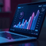 freepik defi platform laptop user interface with graph cha 76861