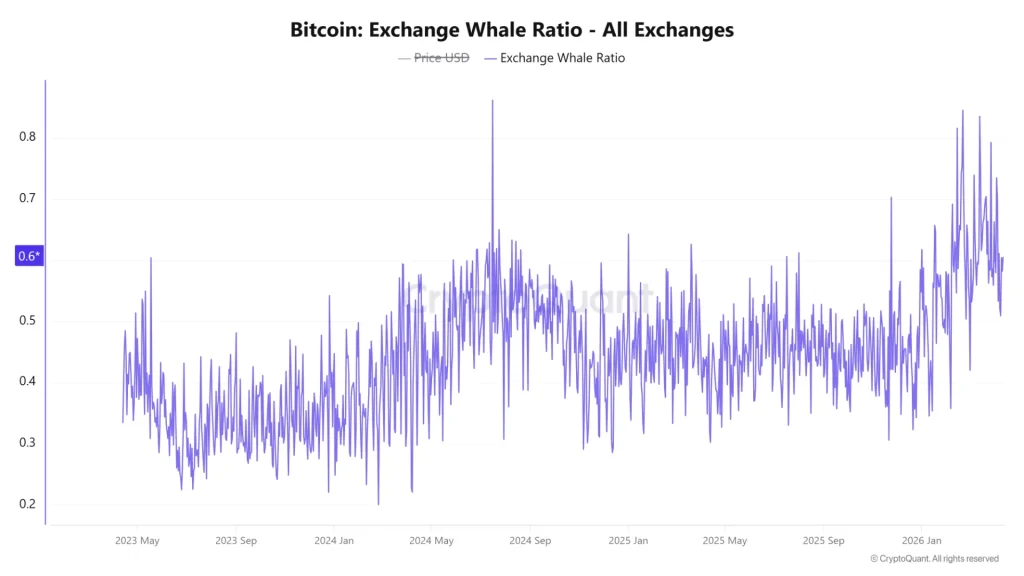 Bitcoin Exchange Whale Ratio All Exchanges