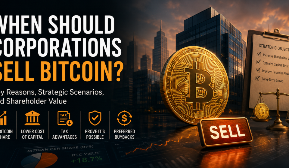 5 Reasons Corporations Should Sell Bitcoin