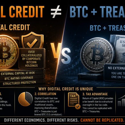 No – Digital Credit Cannot Be Replicated With Bitcoin and Treasuries