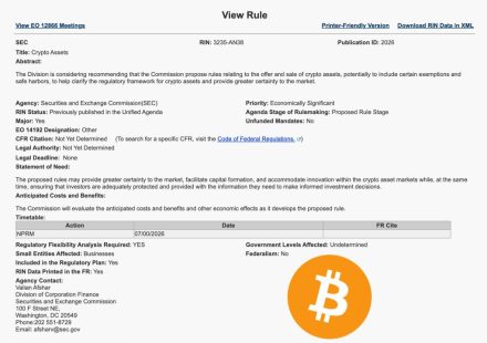 SEC’s 2026 Crypto Rulemaking Plan: Safe Harbors, Broker-Dealer Rules and ATS Amendments