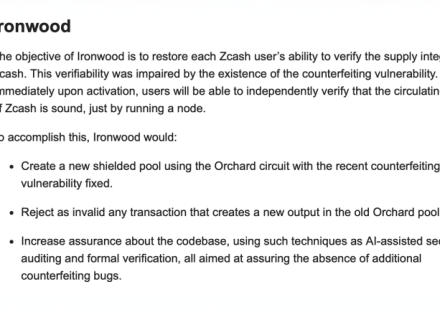 Zcash Price Climbs 13% in a Week as Network Preps Ironwood Upgrade